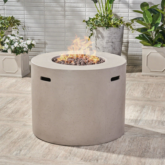 40,000 BTU Light Grey Fire Table