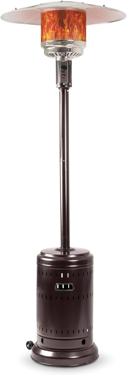 46,000 BTU Outdoor Propane Patio Heater with Wheels & Safety