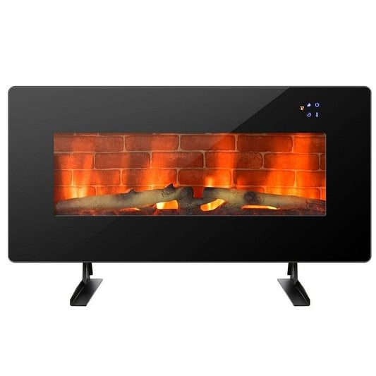 36" Electric Wall-Mount/Freestanding Fireplace w/ Remote
