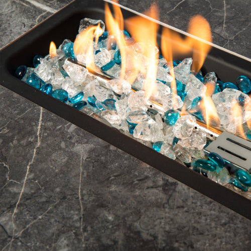 Outdoor 48,000 BTU Propane Fire Pit Table with Ignition & Cover